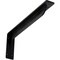 Ekena Millwork Embrey Steel Bracket, Powder Coated Black 2"W x 18"D x 6 1/2"H BKTM02X18X06EBPBL - alternate 1